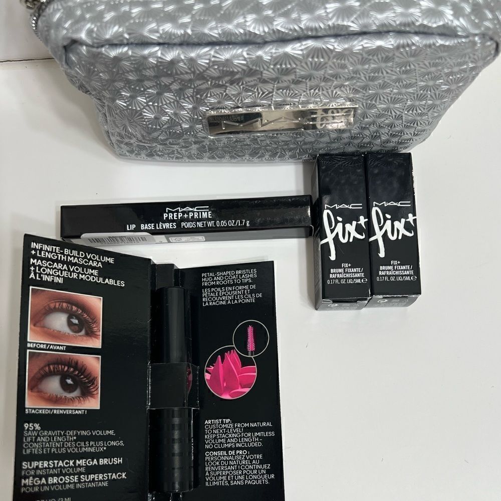 MAC Cosmetics, Makeup Case Bundle, Prime and Prep Fix +. Mascara - Picture 2 of 2